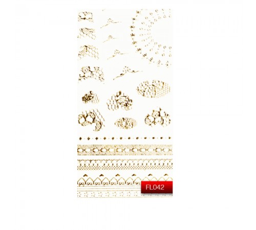 Наклейки для нігтів KODI Nail Art Stickers Gold 042FL Наклейки для нігтів KODI Nail Art Stickers Gold 042FL