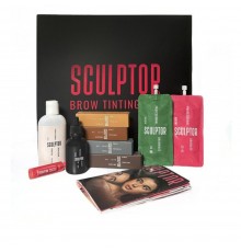 Фарба для брів Sculptor Sculptor Набір для фарбування брів BROW TINTING SET
