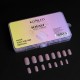 Форми KOMILFO SoFast мякі для швидкого нарощування нігтів 300 шт (Nude Soft Square Medium)