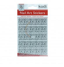 Наклейки для нігтів KODI Nail Art Stickers Silver 008BP