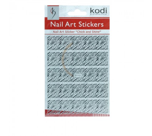 Наклейки для нігтів KODI Nail Art Stickers Silver 008BP Наклейки для нігтів KODI Nail Art Stickers Silver 008BP
