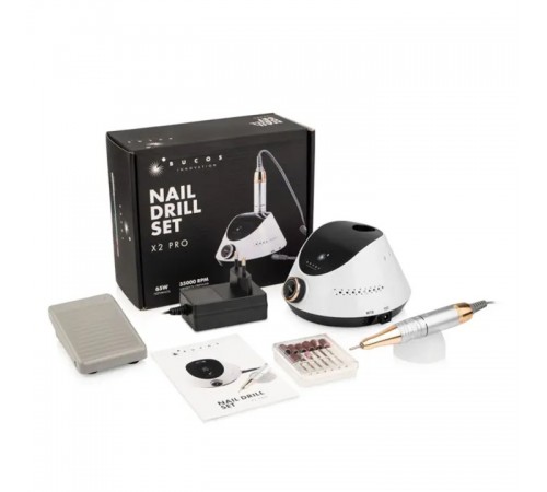 Фрезер для манікюру Bucos Nail Drill X2 PRO(65W35000 об) (WHITE PEARL) Фрезер для манікюру Bucos Nail Drill X2 PRO(65W35000 об) (WHITE PEARL)