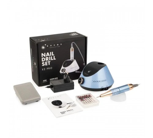 Фрезер для манікюру Bucos Nail Drill X2 PRO(65W35000 об) (BLUE OCEAN) Фрезер для манікюру Bucos Nail Drill X2 PRO(65W35000 об) (BLUE OCEAN)