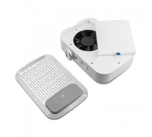 Витяжка з НЕРА фільтром Bucos CYCLONE V3-B 100W з акумулятором (Біла) Витяжка з НЕРА фільтром Bucos CYCLONE V3-B 100W з акумулятором (Біла)