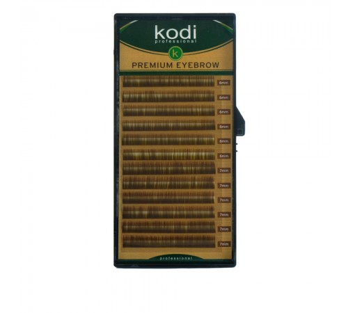 Брови KODI Natural Curl Темно-коричневі 12 рядів (0,06 6-7 мм) Брови KODI Natural Curl Темно-коричневі 12 рядів (0,06 6-7 мм)