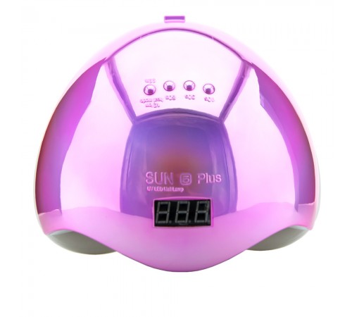Лампа SUN Plus 5 LED/UV 48 Вт з дисплеєм (MIRROR PINK) Лампа SUN Plus 5 LED/UV 48 Вт з дисплеєм (MIRROR PINK)
