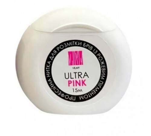 Нитка Vilmy професійна для розмітки брів 15 мл (Ultra Pink) Нитка Vilmy професійна для розмітки брів 15 мл (Ultra Pink)