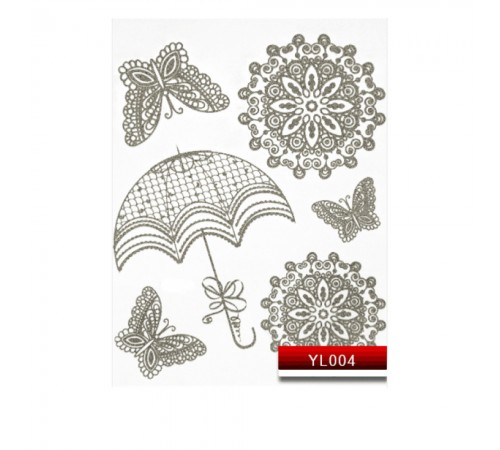 Наклейки KODI NailArt Stickers (004YL Silver) Наклейки KODI NailArt Stickers (004YL Silver)