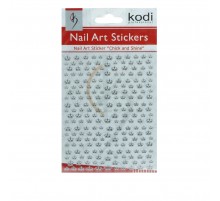 Наклейки для нігтів KODI Nail Art Stickers Silver 007SP