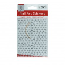 Наклейки для нігтів KODI Nail Art Stickers Silver 007SP