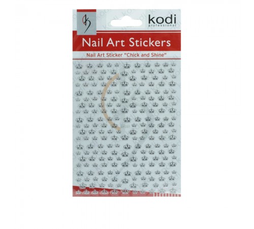 Наклейки для нігтів KODI Nail Art Stickers Silver 007SP Наклейки для нігтів KODI Nail Art Stickers Silver 007SP