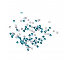 Стрази KOMILFO розмір 3 100 штуп (Blue zircon)
