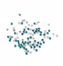 Стрази KOMILFO розмір 3 100 штуп (Blue zircon)