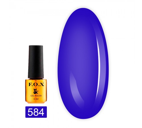 Гель-лак FOX gold Pigment 6 мл (584) Гель-лак FOX gold Pigment 6 мл (584)
