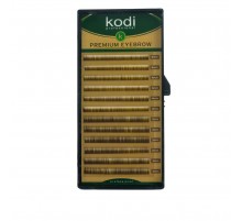 Брови KODI Straight Curl Темно-коричневі 12 рядів (0,06 4-5 мм)