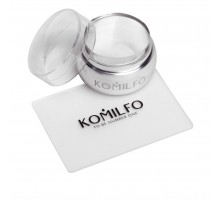 Штамп + скрапер KOMILFO (прозорий) 5х7 см