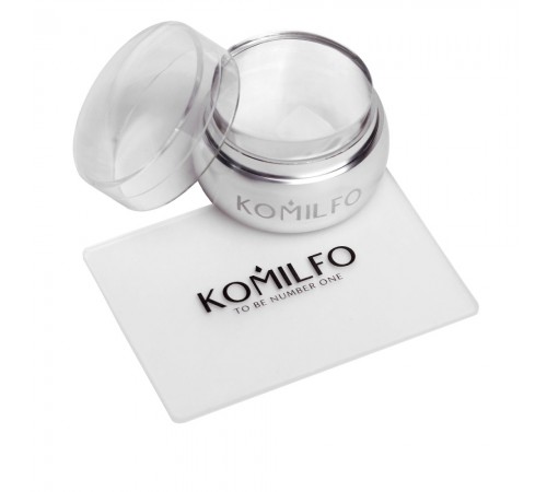 Штамп + скрапер KOMILFO (прозорий) 5х7 см Штамп + скрапер KOMILFO (прозорий) 5х7 см