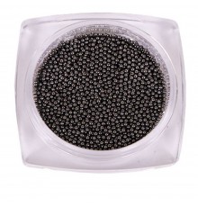 Бульйонки металеві KOMILFO 08 мм 6 г (black nickel)