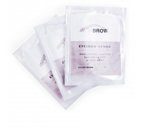 Набір хна Vivienne Wowbrow для брів (3 сашети 1 гр) (Golden Brown) Набір хна Vivienne Wowbrow для брів (3 сашети 1 гр) (Golden Brown)