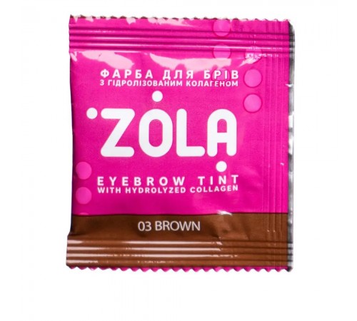 Фарба для брів + окислювач с колагеном Zola Eyebrow Tint With Collagen 5 мл (03 Brown) Фарба для брів + окислювач с колагеном Zola Eyebrow Tint With Collagen 5 мл (03 Brown)