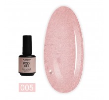 Гель KOMILFO PolyGel 15 г (005 Nude Glitter)