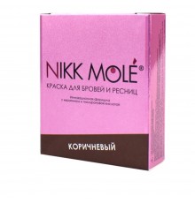 Фарба для брів та вій+окислювач Nikkmole 25 шт 5 мл (Brown)