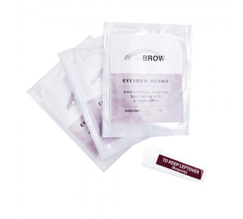 Хна для брів Vivienne WOWBROW (3 сашети 1 гр) (Burgundy) Хна для брів Vivienne WOWBROW (3 сашети 1 гр) (Burgundy)