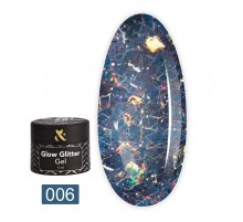 Гель FOX Glow Glitter Gel 5 мл (006)