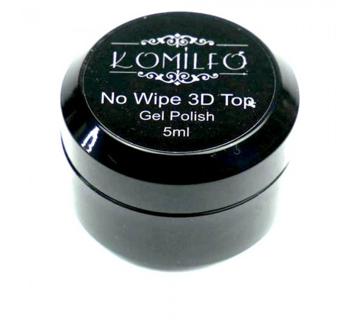 Топ KOMILFO 3D No Wipe для об'ємних дизайнів 5 мл Топ KOMILFO 3D No Wipe для об'ємних дизайнів 5 мл