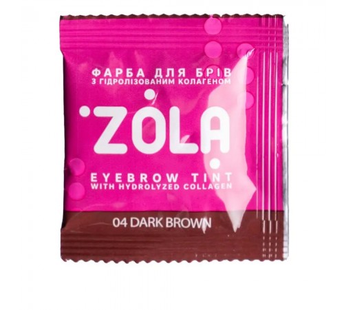 Фарба для брів + окислювач с колагеном Zola Eyebrow Tint With Collagen 5 мл (04 Dark Brown) Фарба для брів + окислювач с колагеном Zola Eyebrow Tint With Collagen 5 мл (04 Dark Brown)