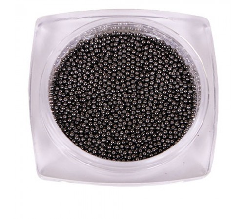 Бульйонки металеві KOMILFO 1 мм 6 г (Black nickel) Бульйонки металеві KOMILFO 1 мм 6 г (Black nickel)
