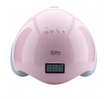 Лампа SUN 5 LED/UV гібрид з дисплеєм 48 Вт (Pink)