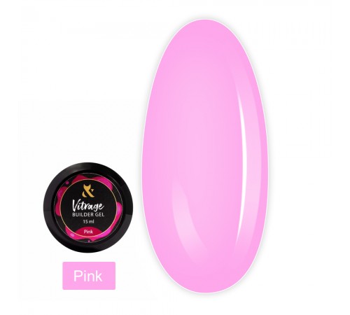 Гель FOX Vitrage Builder Gel будівельний вітражний 15 мл (Pink) Гель FOX Vitrage Builder Gel будівельний вітражний 15 мл (Pink)