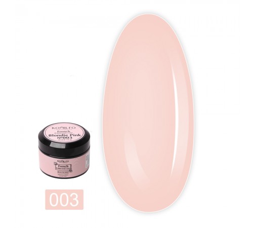 База KOMILFO French Rubber Base 30 мл (003 Blondie Pink) База KOMILFO French Rubber Base 30 мл (003 Blondie Pink)