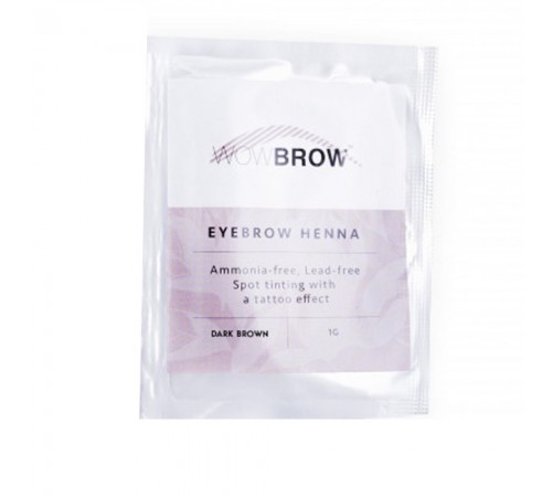 Хна для брів Vivienne WOWBROW 1 саше 1 гр (Dark Brown) Хна для брів Vivienne WOWBROW 1 саше 1 гр (Dark Brown)