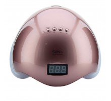 Лампа SUN 5 LED/UV гібрид із дисплеєм 48 Вт (Rose)
