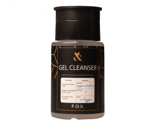 Рідина для зняття липкого шару FOX Cleanser 80 мл Рідина для зняття липкого шару FOX Cleanser 80 мл