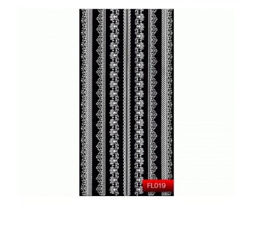 Наклейки для нігтів KODI Nail Art Stickers White 019FL Наклейки для нігтів KODI Nail Art Stickers White 019FL