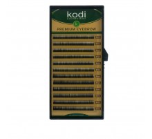 Брови KODI Straight Curl Чорні 12 рядів (0,12 4-5 мм)