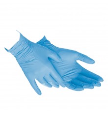 Рукавички нітрилові нестерильні без пудрові Doily Polix Pro&Med sky blue 1 пара