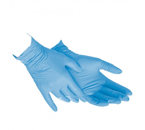 Рукавички нітрилові нестерильні без пудрові Doily Polix Pro&Med sky blue 1 пара Рукавички нітрилові нестерильні без пудрові Doily Polix Pro&Med sky blue 1 пара
