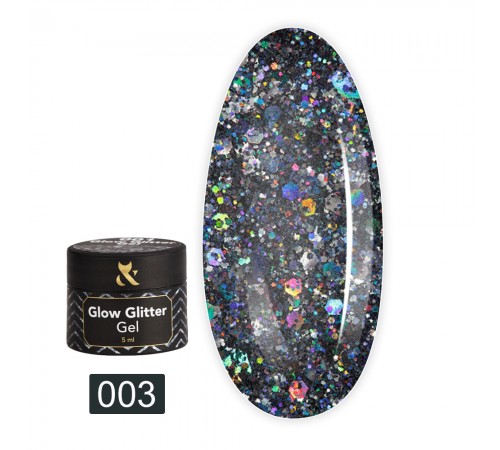 Гель FOX Glow Glitter Gel 5 мл (003) Гель FOX Glow Glitter Gel 5 мл (003)