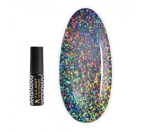 Гель-лак FOX Shot Cat Eye Holograghic 5 g Гель-лак FOX Shot Cat Eye Holograghic 5 g