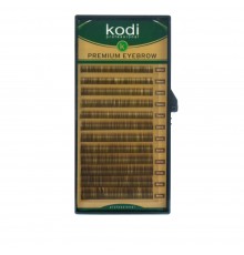 Брови KODI Natural Curl Темно-коричневі 12 рядів (0,06 (4-8 мм)