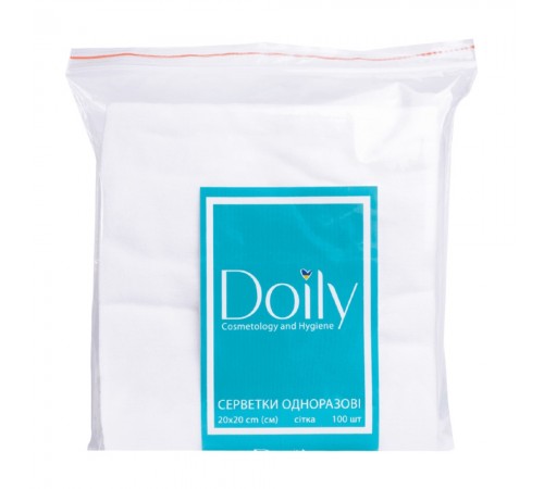 Серветки сітка Doily 20*20 см 40 г/м2 100 шт. Серветки сітка Doily 20*20 см 40 г/м2 100 шт.