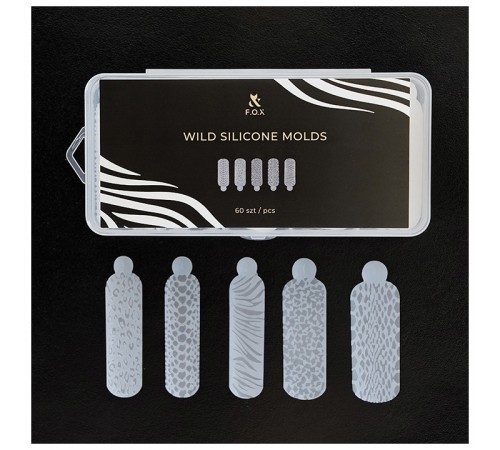 Форми багаторазові силіконові для дизайну FOX Wild Silicone molds 60 од Форми багаторазові силіконові для дизайну FOX Wild Silicone molds 60 од