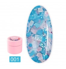 Блискітки для нігтів LunaMoon Geometric Gel 5 мл (01)