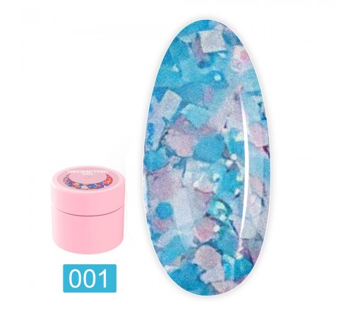 Блискітки для нігтів LunaMoon Geometric Gel 5 мл (01) Блискітки для нігтів LunaMoon Geometric Gel 5 мл (01)