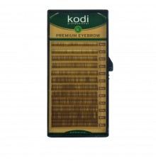Брови KODI Natural Curl Натурально-коричневі 12 ліній (0,10 4-8 мм)