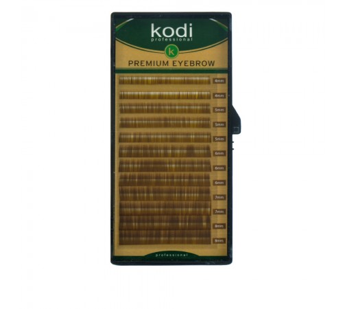 Брови KODI Natural Curl Натурально-коричневі 12 ліній (0,10 4-8 мм) Брови KODI Natural Curl Натурально-коричневі 12 ліній (0,10 4-8 мм)